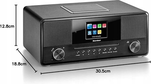 Radio sieciowe DAB+, FM, internetowe Kärcher DAB 9000CDI Czarny + Pilot na Arena.pl