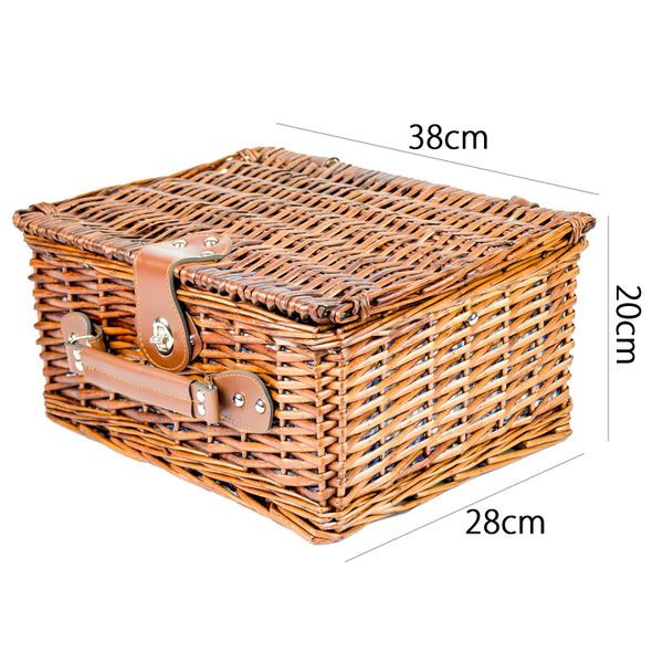 Kosz piknikowy koszyk wiklinowy zdjęcie 2