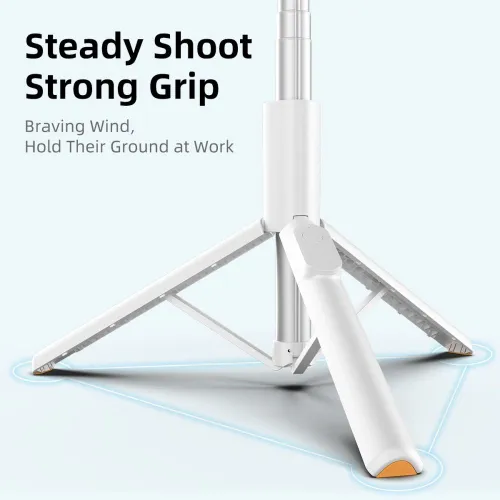selfie stick tech-protect l09s z tripodem - biały na Arena.pl