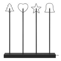 Świąteczna dekoracja stojąca Ginger ozdoba na stół czarna