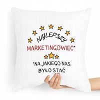 Prezent Poduszka Dla Margetingowca Marketing Z Nadrukiem Ze Zdjęciem