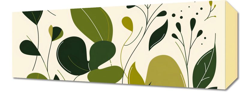 Obraz 50x20cm Świeżość Liści zdjęcie 1
