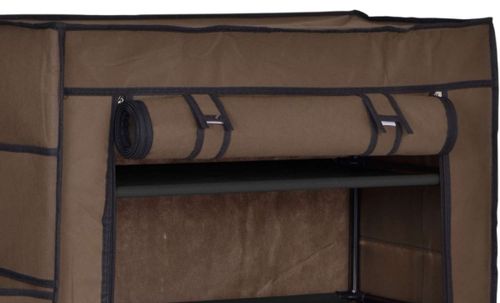 Szafka tekstylna na buty Mona ciemny brąz na Arena.pl