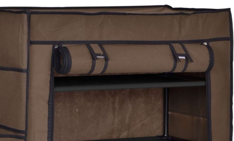 Szafka tekstylna na buty Mona ciemny brąz zdjęcie 7