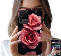 ETUI DO SAMSUNG GALAXY S20 Ultra - PIĘKNE RÓŻOWE RÓŻE, KWIECISTE WZORY