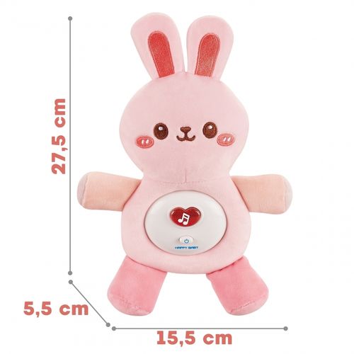 WOOPIE BABY Interaktywny Pluszak Przytulanka dla Niemowląt Światło Dźwięk Króliczek Usypiacz Różowy na Arena.pl