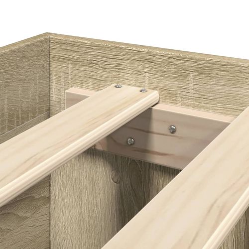 Łóżko bez materaca, dąb sonoma, 120x200 cm na Arena.pl