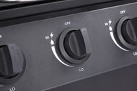 MOCNY GRILL GAZOWY OGRODOWY 8,4KW RUSZT KOPUŁA Z TERMOMETREM PÓŁKI REDUKTOR