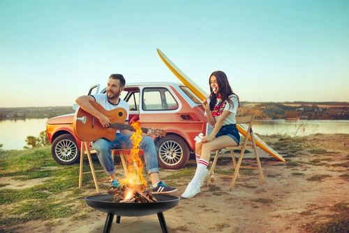 Grill Palenisko Czarne Ogrodowe Misa 58cm Stalowe Solidne Duże Do Ogniska na Arena.pl