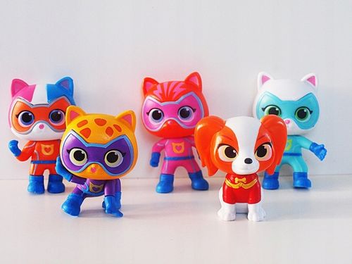 SUPERKOTY SUPER KITTIES FIGUREK EKIPA KOTKI ZESTAW 5 FIGUREK na Arena.pl