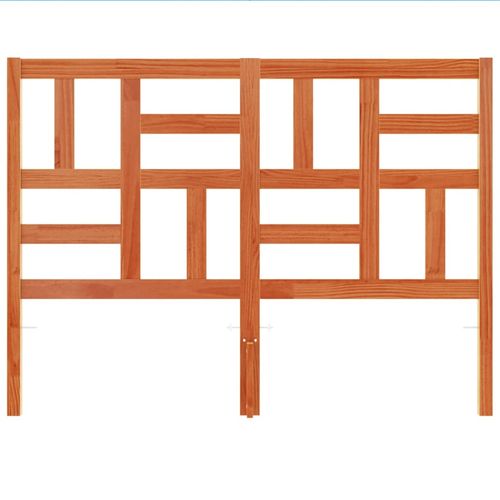 Wezgłowie do łóżka, woskowy brąz, 135 cm, lite drewno sosnowe na Arena.pl