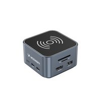 12w1 hub z ładowarką bezprzewodową usb-a usb-c hdmi rj45 sd tf mini