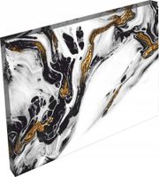 OBRAZ na płótnie marmur złoty linie kamień 120x80