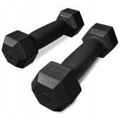 fitness CIĘŻARKI hantelki BITUMICZNE ZESTAW DO ĆWICZEŃ 2x1kg