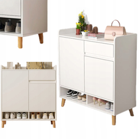 KOMODA SZAFKA BIAŁA NOWOCZESNA MIEJSCE NA BUTY 60 CM Z SZUFLADĄ LOFT