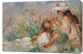 Obraz 90x60cm Girls in the Grass, Pierre-Auguste Renoir do Salonu