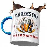Kubek Błękitny Dla Chrzestnego Wujaszka Prezent Z Nadrukiem Ze Zdjęciem