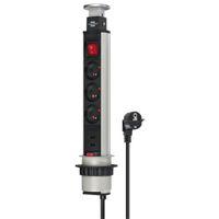 Wysuwana listwa zasilająca blatowa Brennenstuhl Tower Power 3x gniazdo, USB