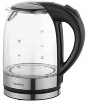 Czajnik elektryczny szklany 1,7L Podświetlany diody LED 2200W 360° KB-7886