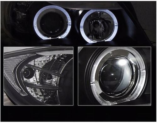 Lampy Reflektory BMW E90/E91 Od 2005 Do 2008 Ringi LED GRATIS ŻARÓWKI H1 na Arena.pl