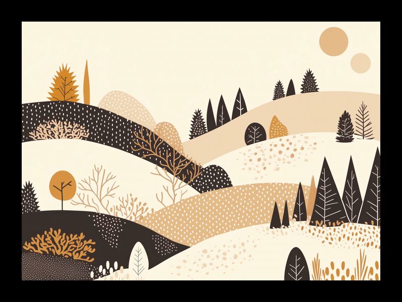 Plakat 18x13cm Jesień w Wzgórzach zdjęcie 2