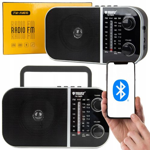 Radio baterie AM, FM Renew Force RADIO PRZENOŚNE BLUETOOTH DO KUCHNI USB na Arena.pl