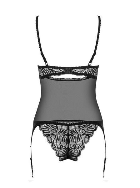 Seksowny Gorset i Stringi - Obsessive Contica S/M zdjęcie 4