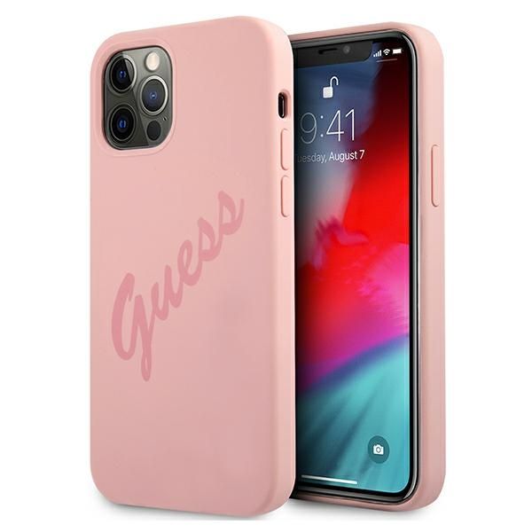 Etui Guess do iPhone 12 Pro Max, Różowy zdjęcie 1