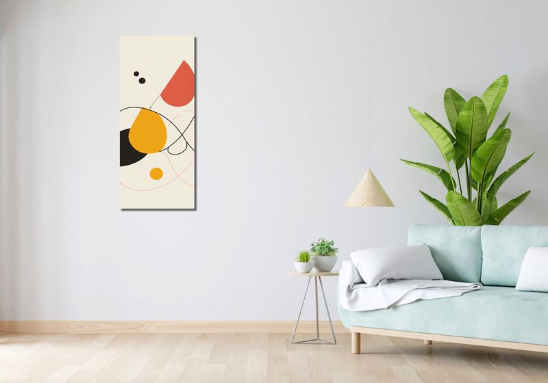 Obraz 40x100cm Rapsodia Kształtów zdjęcie 2