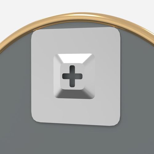 Lustro ścienne, złote, Ø 30 cm, okrągłe na Arena.pl