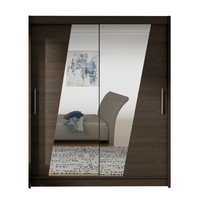 Szafa przesuwna Westa XIV z lustrem 150 - CHOCO