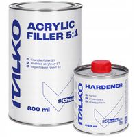 PODKŁAD AKRYLOWY SZARY 5:1 ITALKO + UTWARDZACZ 1L KPL