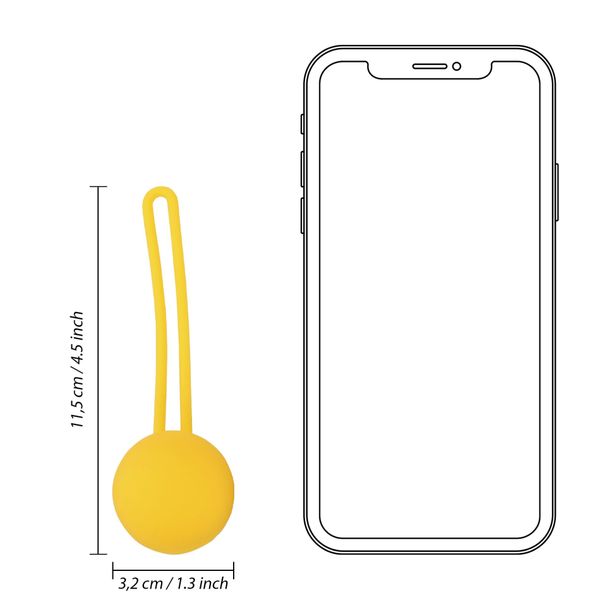 Kegel Ball Exercise Set - Lemonade Yellow zdjęcie 9