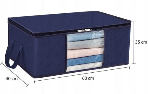 4x ORGANIZER POKROWIEC TORBY DO PRZECHOWYWANIA UBRAŃ POŚCIELI PREMIUM na Arena.pl