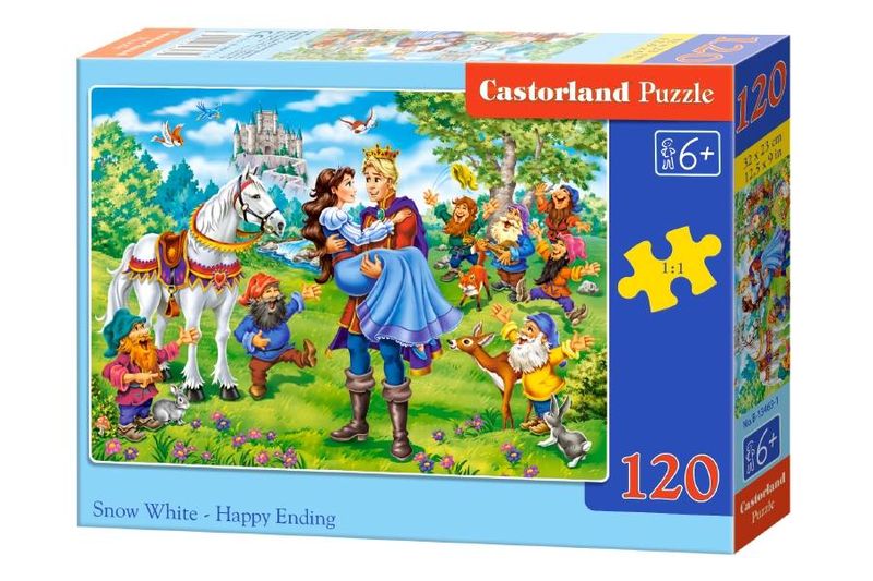 Puzzle 120-elementów Snow White - Happy Ending zdjęcie 1