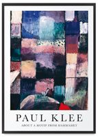 Plakat Paul Klee abstrakcja reprodukcja 21x30 cm w czarnej ramie