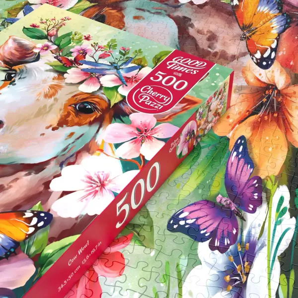 Puzzle 500 elementów. Krowa Wow! 20029 zdjęcie 6