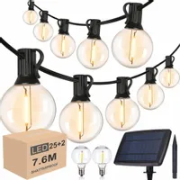 LAMPA SOLARNA GIRLANDA OGRODOWA KULKI 25LED 7,6M