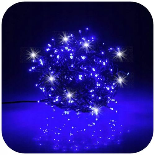 LAMPKI CHOINKOWE NIEBIESKIE 300 LED FLASH WEW/ZEW ŚWIĄTECZNE NA CHOINKĘ 22M na Arena.pl
