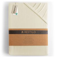 Prześcieradło Bawełna z Gumką Jantar beżowe 160x200 DecoKing