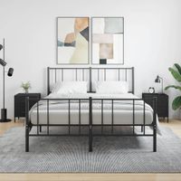 Szafki nocne, 2 szt., czarne, 40x35x47,5 cm