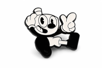 Mugman | 3 cm | Metal | Przypinka Gamingowa | Cuphead