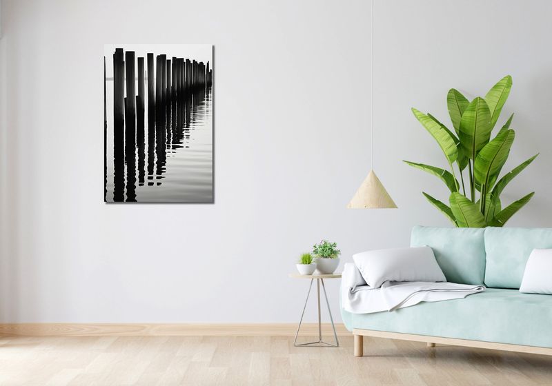 Obraz 60x90cm Rytm Wody i Drewna zdjęcie 2