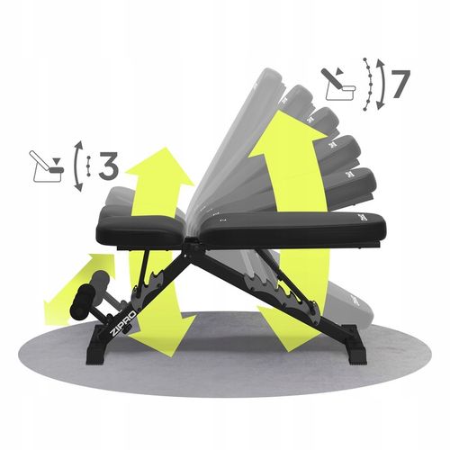 Ławka Treningowa do ćwiczeń Ławeczka prosta regulowana Składana Zipro na Arena.pl