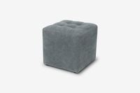 Pufa Pikowana Kostka Tapicerowana salon Siedzisko Guziki