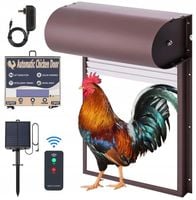 AUTOMATYCZNE DRZWI DO KURNIKA TIMER CZUJNIK ŚWIATŁA PANEL SOLARNY