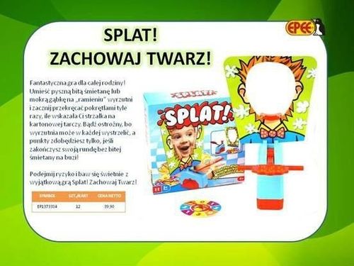 EPEE SPLAT GAME CIASTEM W TWARZ na Arena.pl