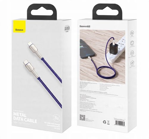 Kabel 1m Baseus USB-C iPhone Lightning PD 100cm na Arena.pl
