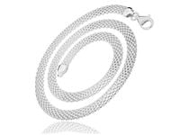 Elegancki gruby srebrny łańcuszek naszyjnik bismarck tub 45cm srebro 925 TUB6