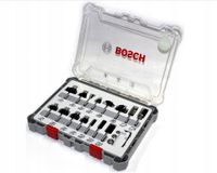 BOSCH ZESTAW FREZÓW 15szt. UCHWYT 6mm